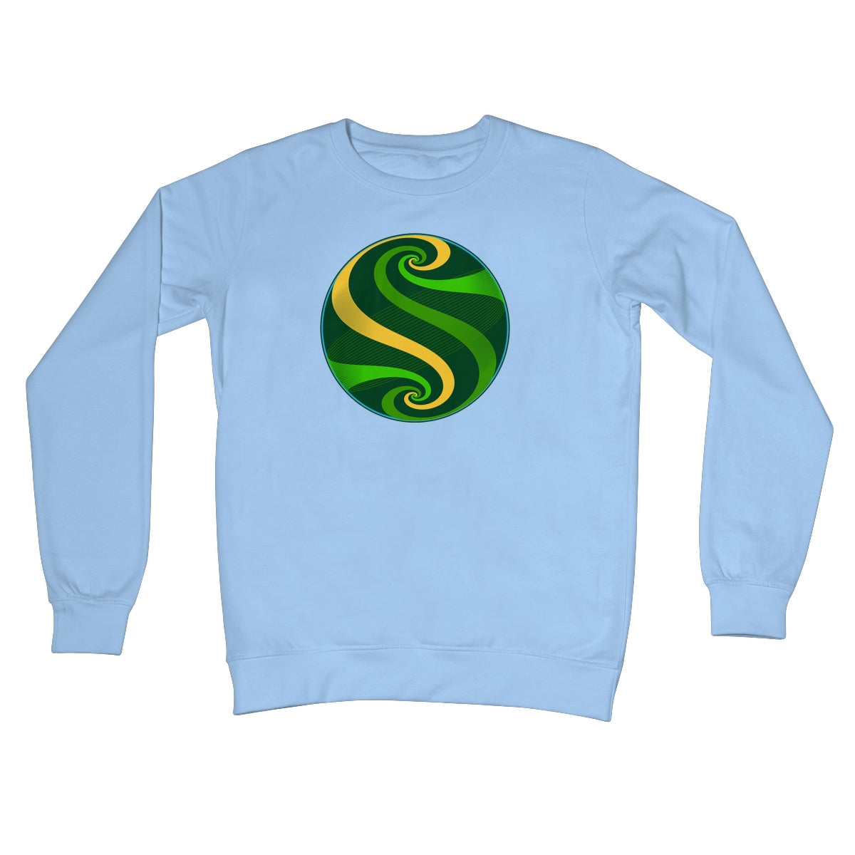 Möbius Flow, Pond Globe Crew Neck Sweatshirt