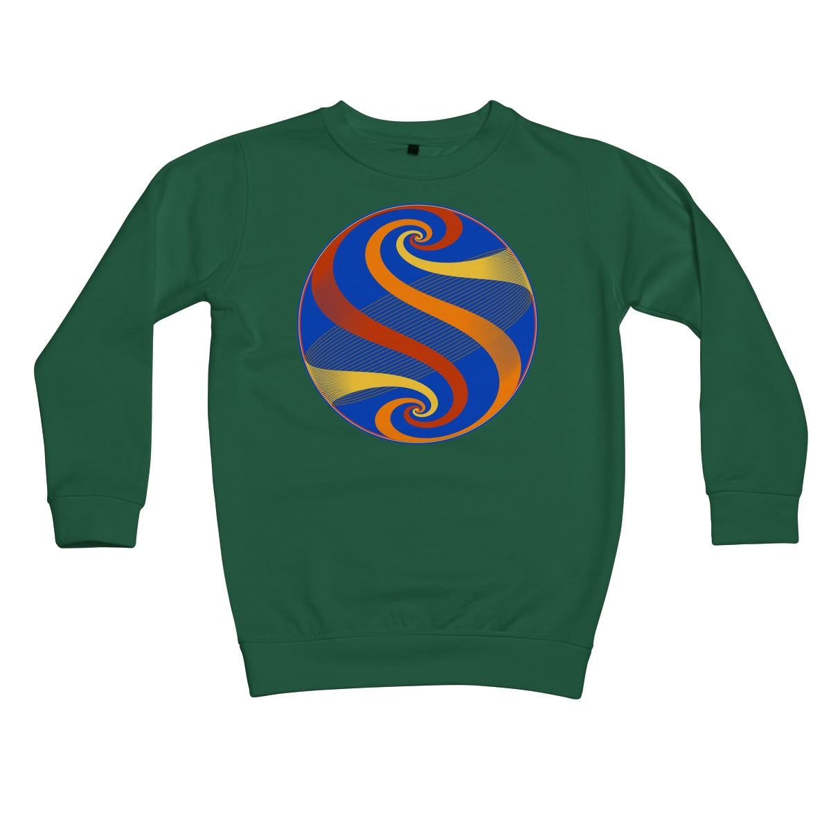 Möbius Flow, Autumn Globe Kids Sweatshirt