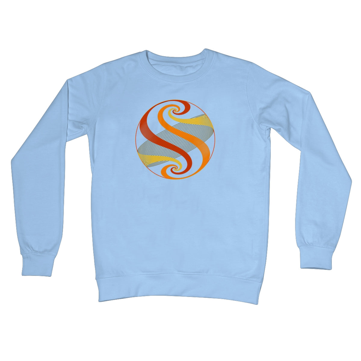 Möbius Flow, Autumn Sphere Crew Neck Sweatshirt