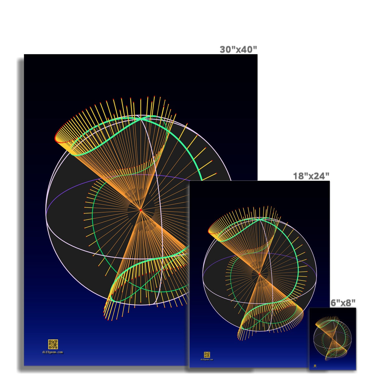 Projectivized Nodal Cubic Fine Art Print