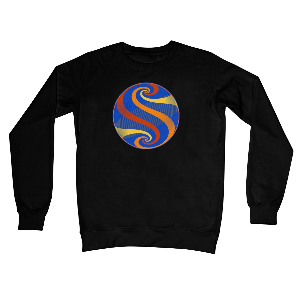 Möbius Flow, Autumn Globe Crew Neck Sweatshirt