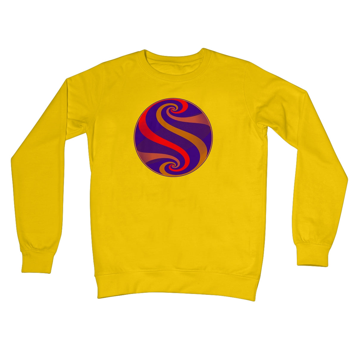 Möbius Flow, Dawn Globe Crew Neck Sweatshirt