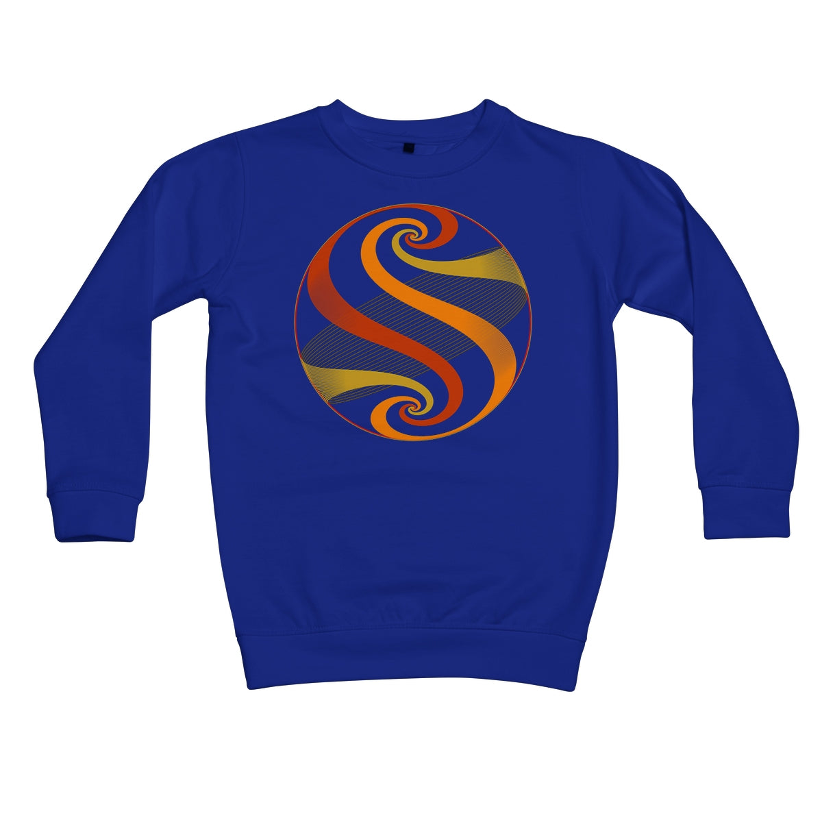 Möbius Flow, Autumn Sphere Kids Sweatshirt