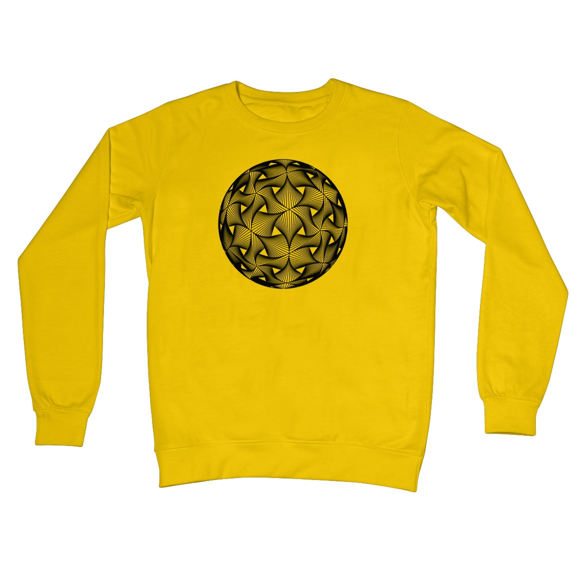 Diatom, Black Crew Neck Sweatshirt