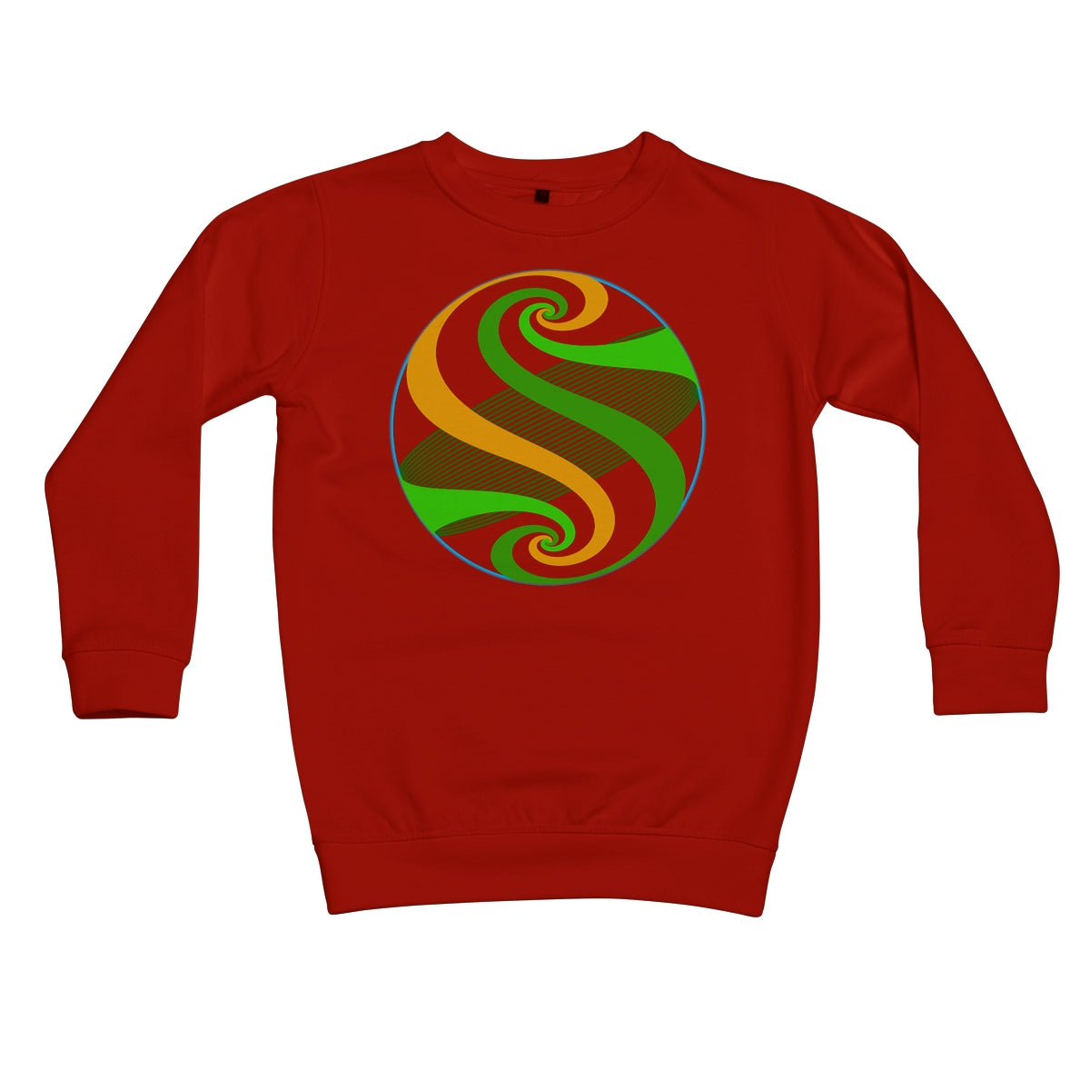 Möbius Flow, Pond Sphere Kids Sweatshirt