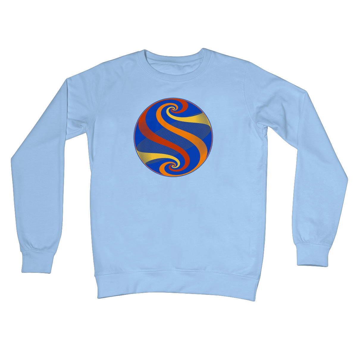 Möbius Flow, Autumn Globe Crew Neck Sweatshirt