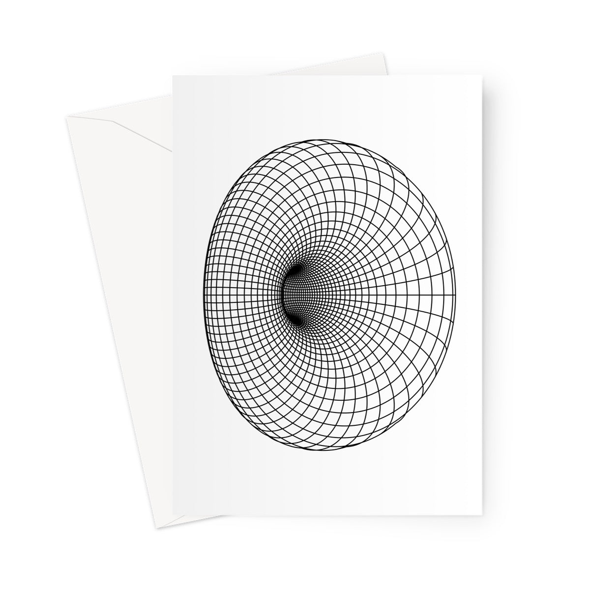 Cyclide, Black Greeting Card