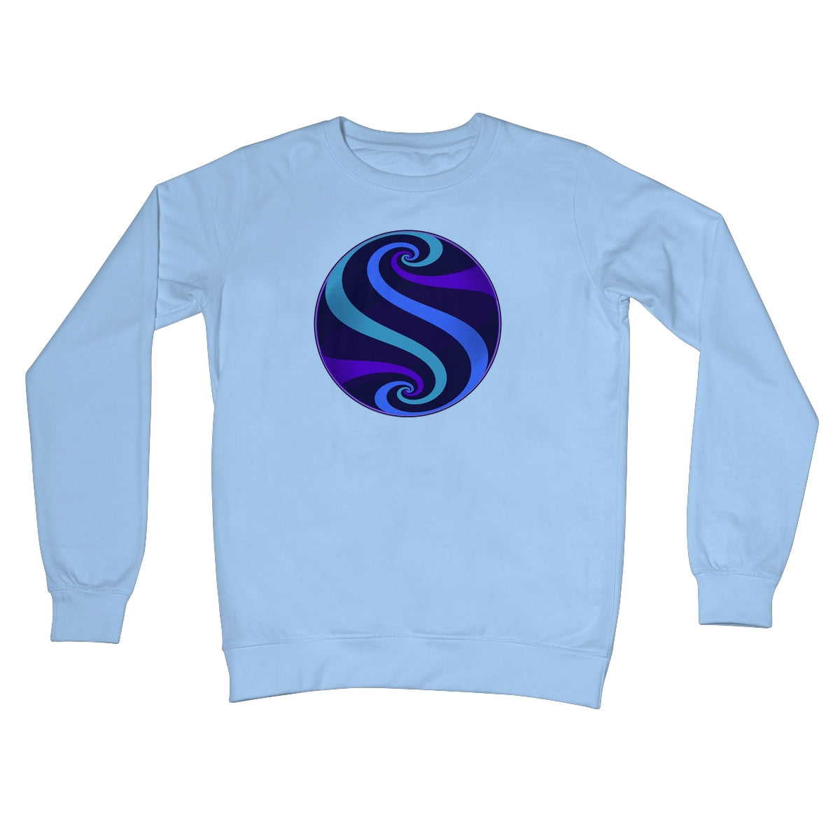 Möbius Flow, Twilight Globe Crew Neck Sweatshirt