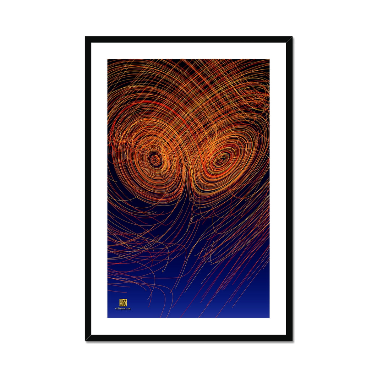 Attractor, Warm Framed & Mounted Print