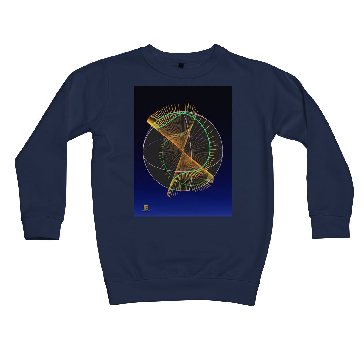 Projectivized Nodal Cubic Kids Sweatshirt