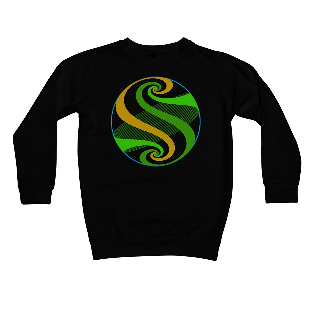 Möbius Flow, Pond Sphere Kids Sweatshirt