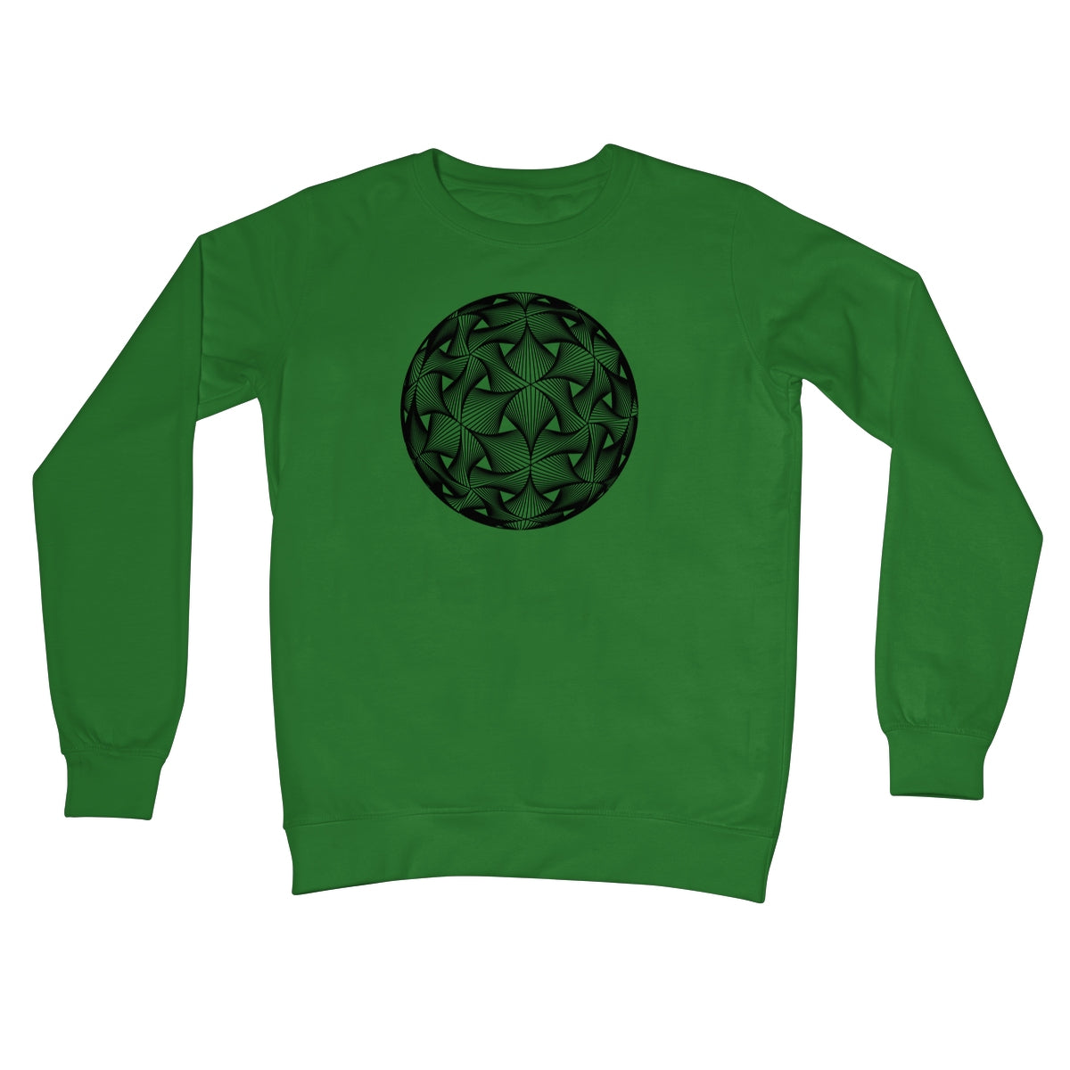 Diatom, Black Crew Neck Sweatshirt