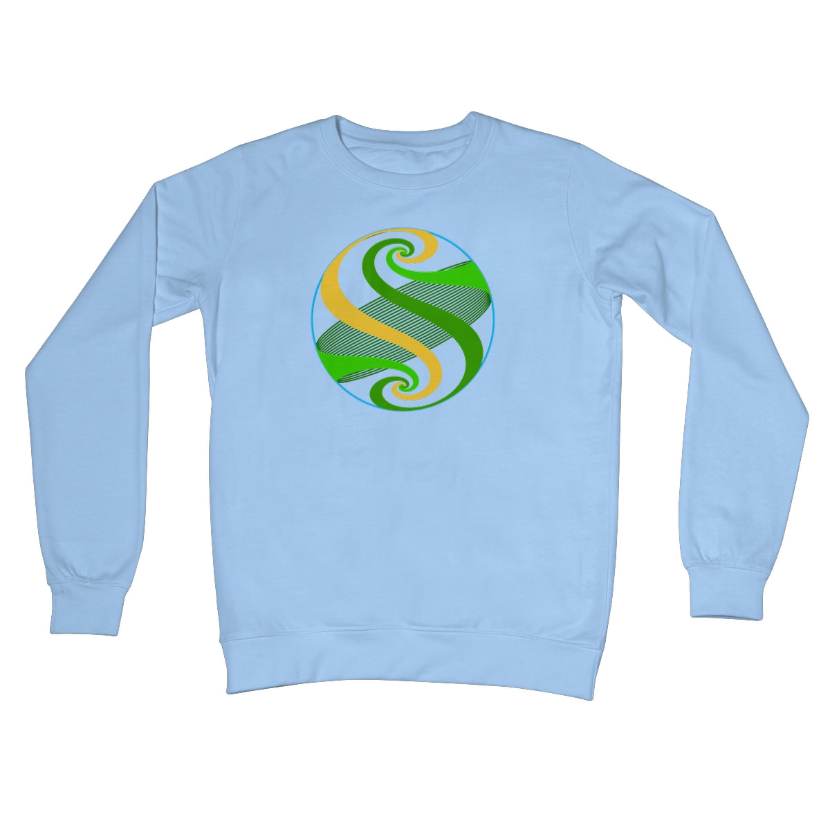 Möbius Flow, Pond Sphere Crew Neck Sweatshirt