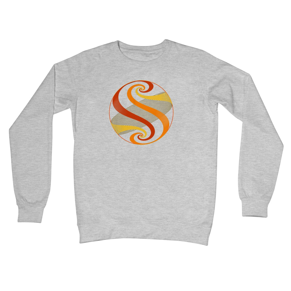 Möbius Flow, Autumn Sphere Crew Neck Sweatshirt