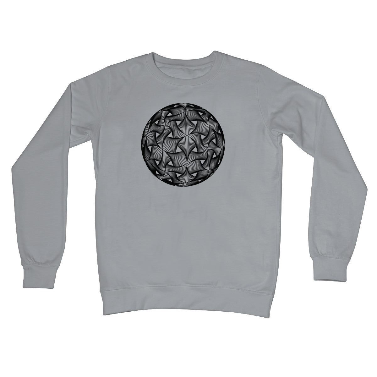 Diatom, Black Crew Neck Sweatshirt