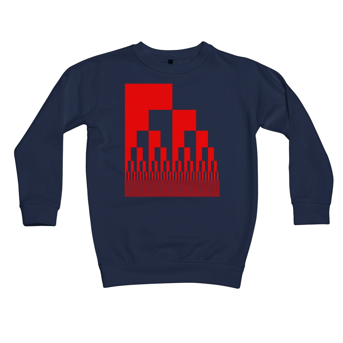 Binary Cascade, Red Kids Sweatshirt