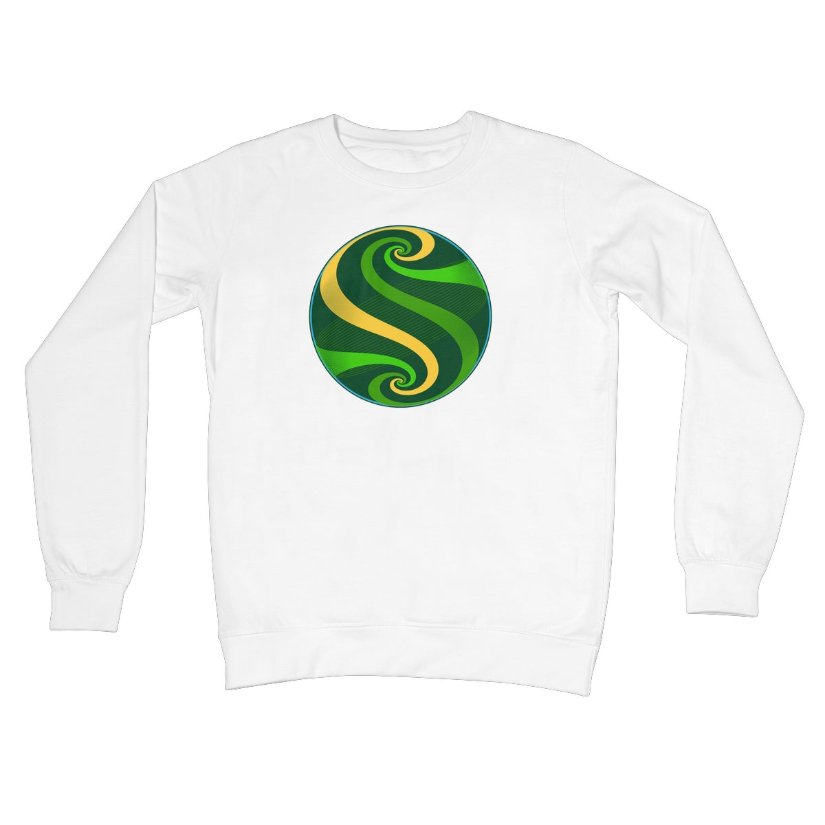 Möbius Flow, Pond Globe Crew Neck Sweatshirt