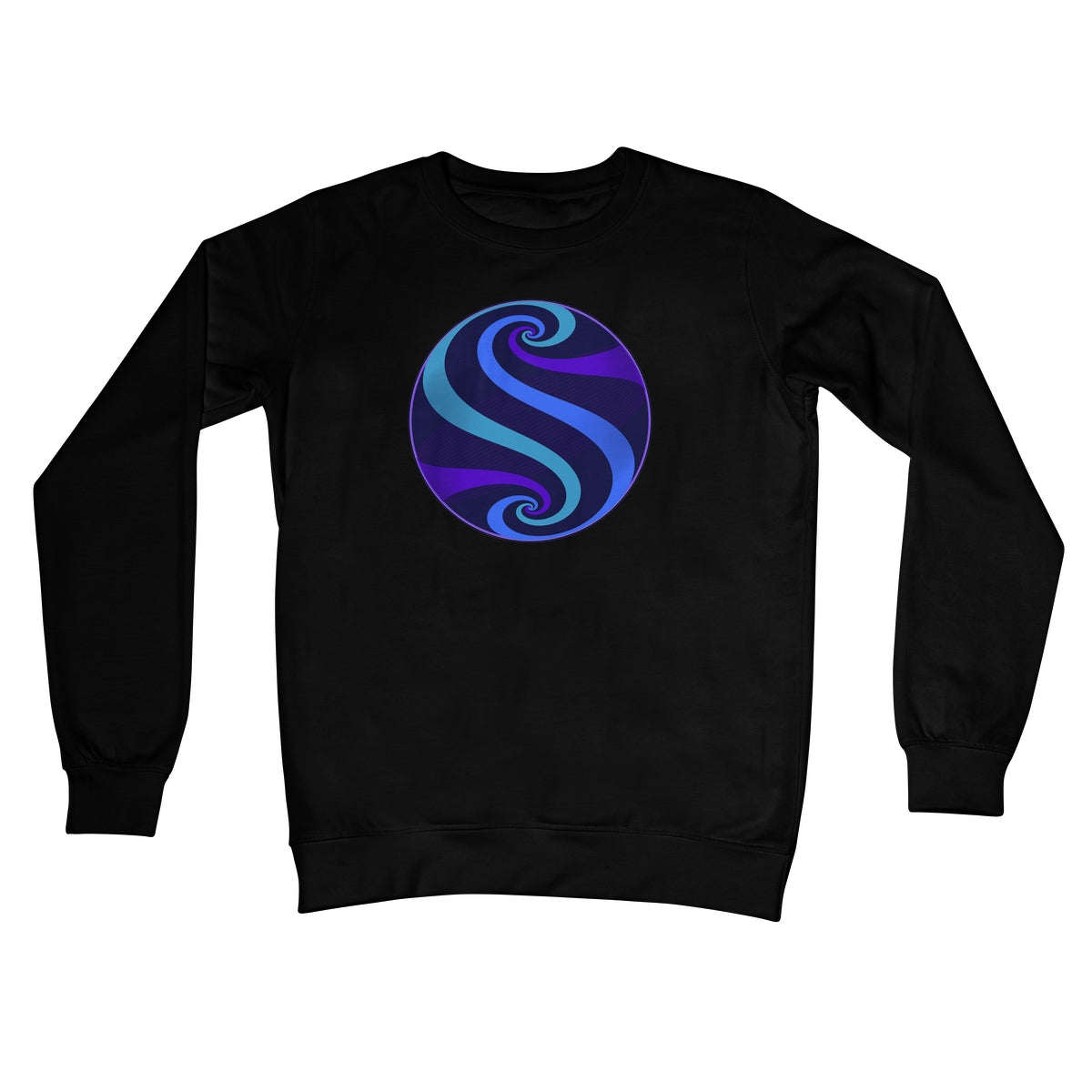 Möbius Flow, Twilight Globe Crew Neck Sweatshirt