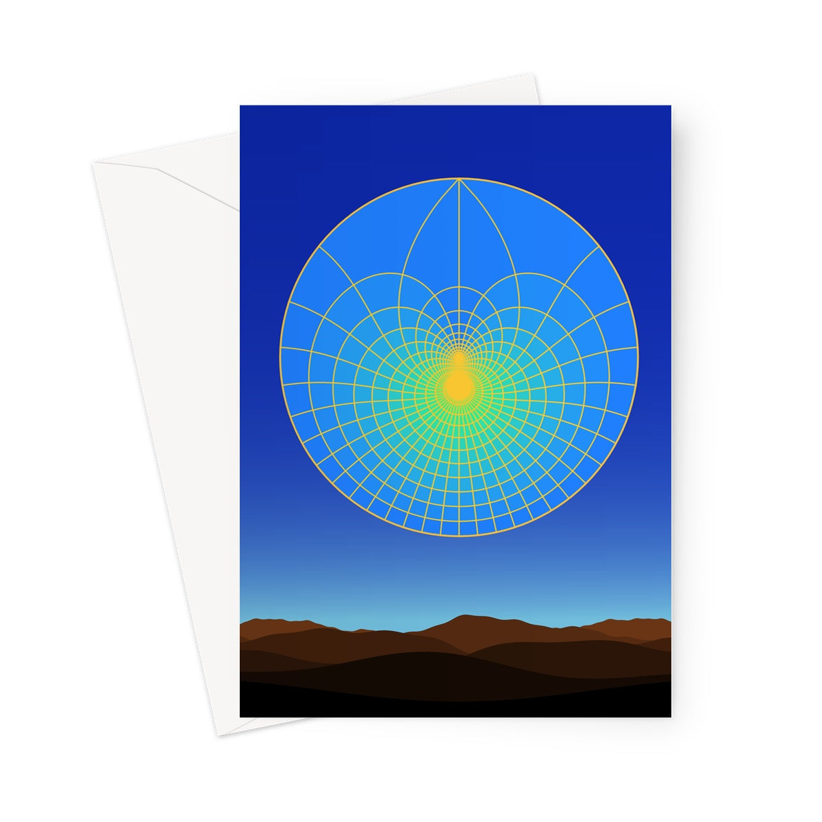 Lotus Sky, Scape Greeting Card