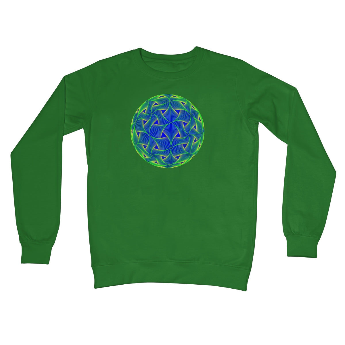 Diatom, Green Crew Neck Sweatshirt