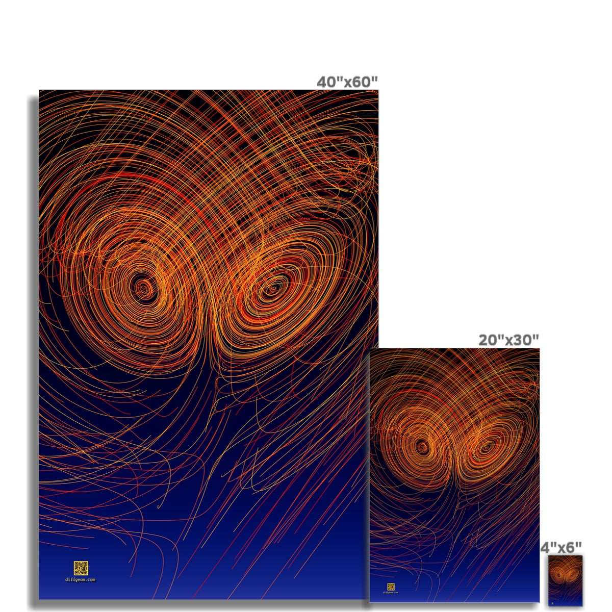 Attractor, Warm Wall Art Poster