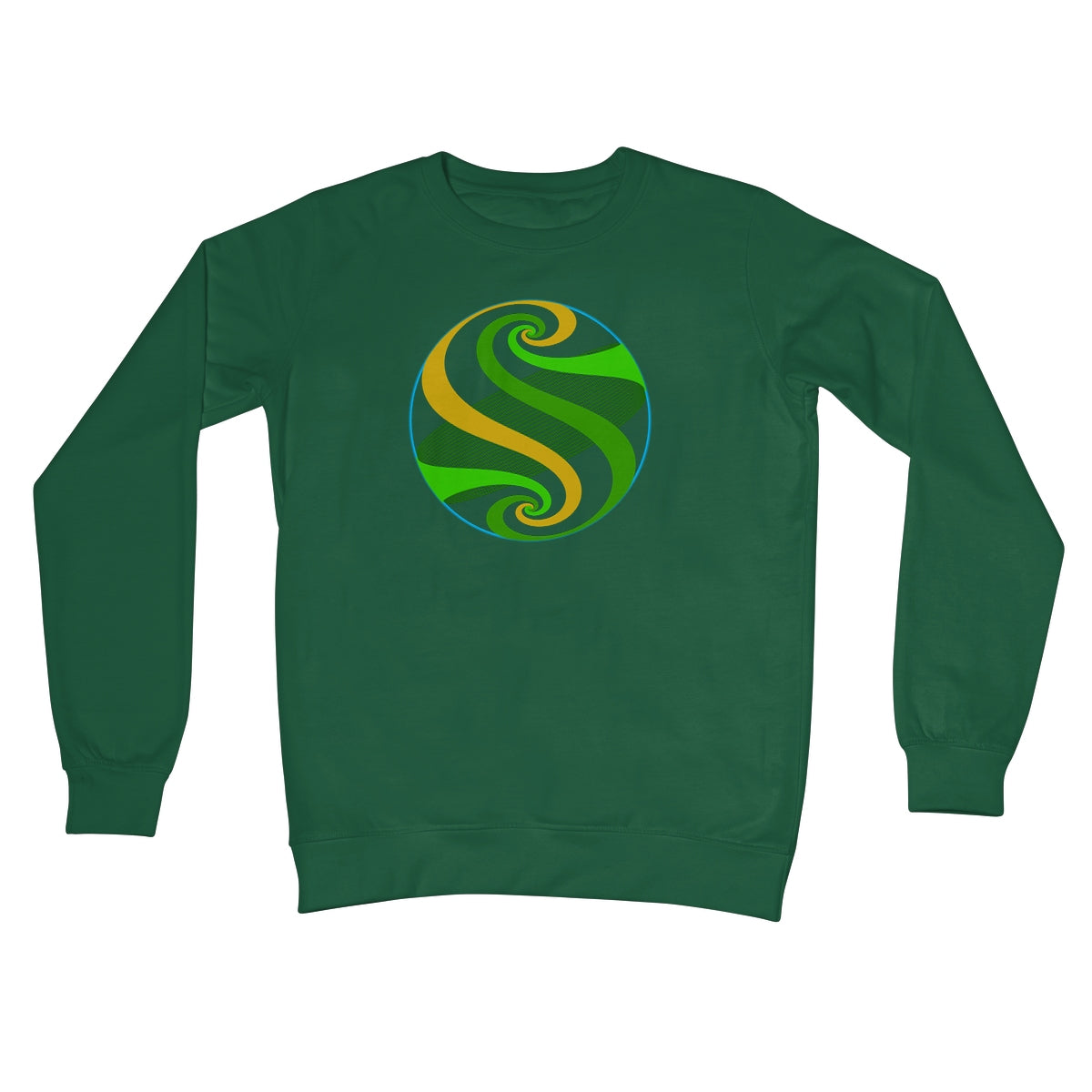 Möbius Flow, Pond Sphere Crew Neck Sweatshirt