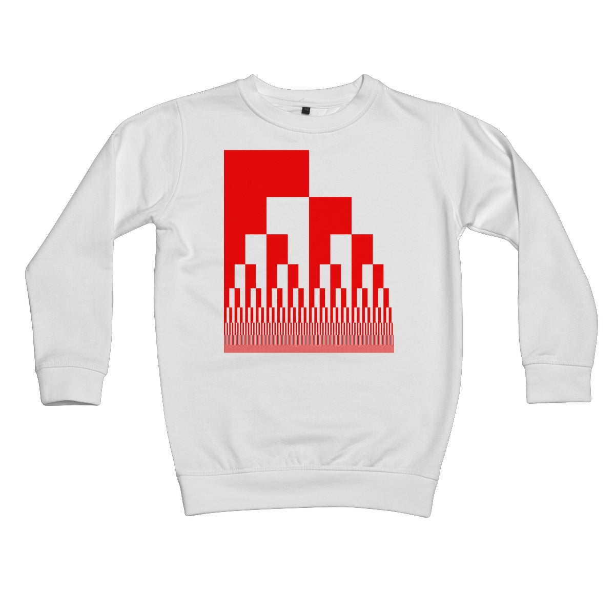 Binary Cascade, Red Kids Sweatshirt