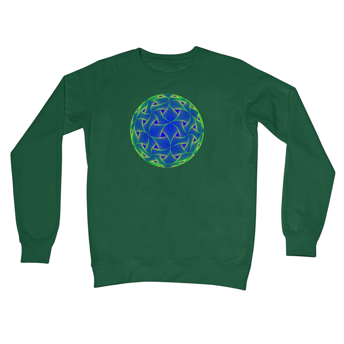 Diatom, Green Crew Neck Sweatshirt