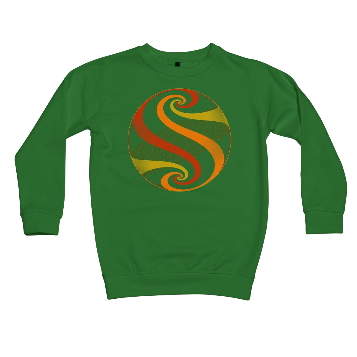 Möbius Flow, Autumn Sphere Kids Sweatshirt