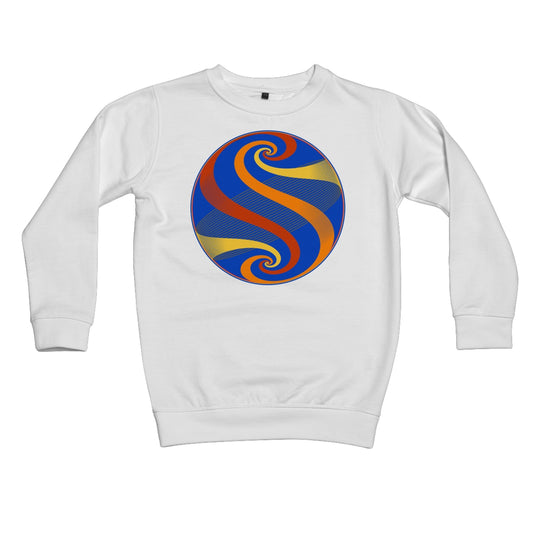 Möbius Flow, Autumn Globe Kids Sweatshirt