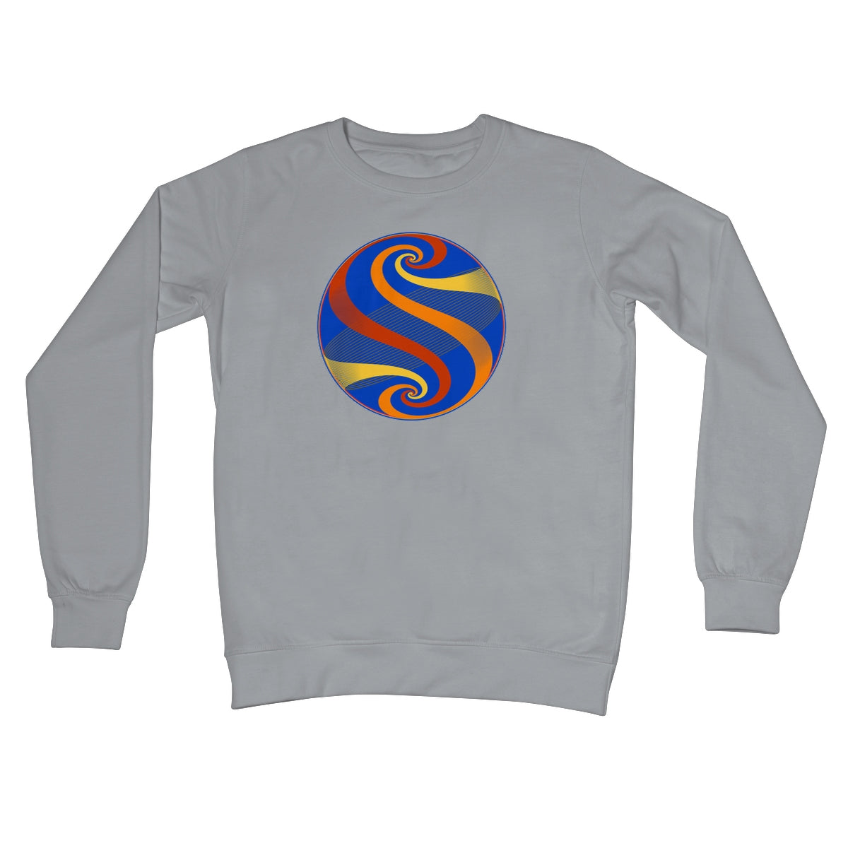 Möbius Flow, Autumn Globe Crew Neck Sweatshirt