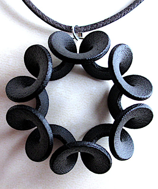 Black Carnation Necklace