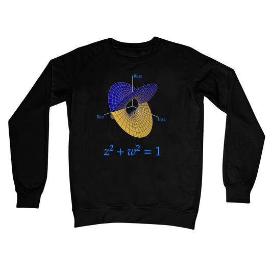 Complex Circle, 2 Slits Crew Neck Sweatshirt