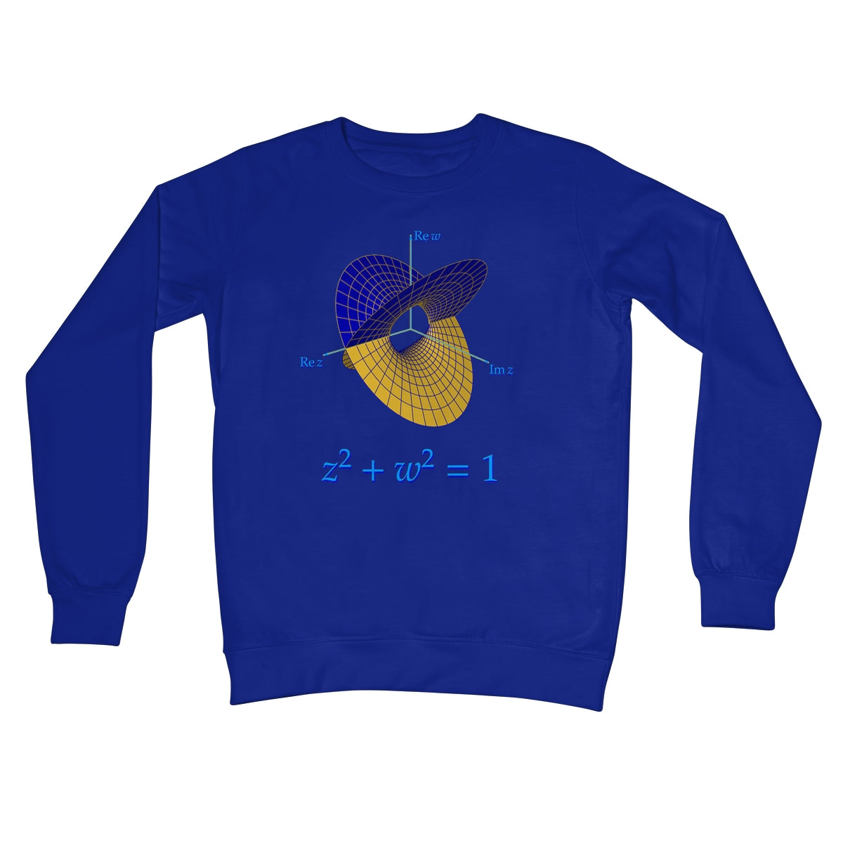 Complex Circle, 2 Slits Crew Neck Sweatshirt