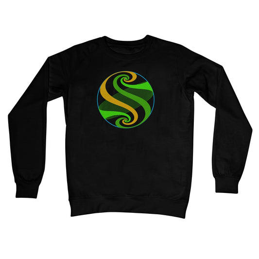 Möbius Flow, Pond Sphere Crew Neck Sweatshirt