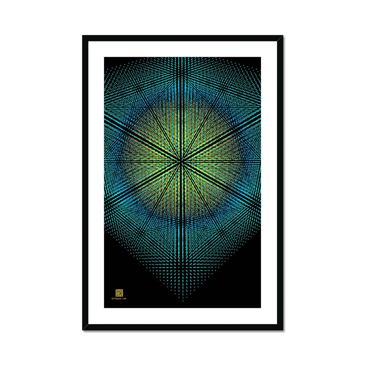 Crystallogram Framed & Mounted Print