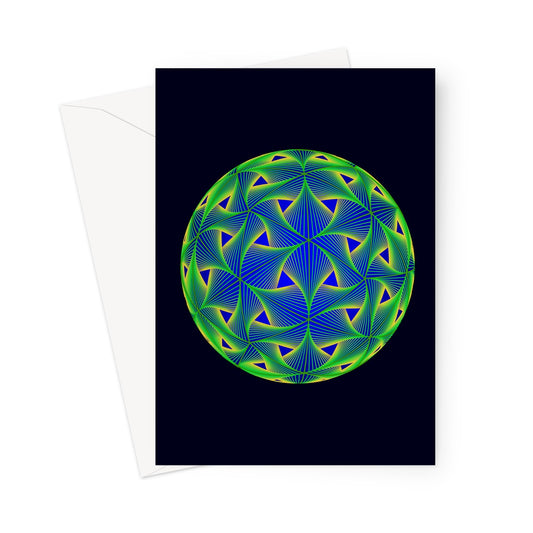 Diatom, Green Greeting Card