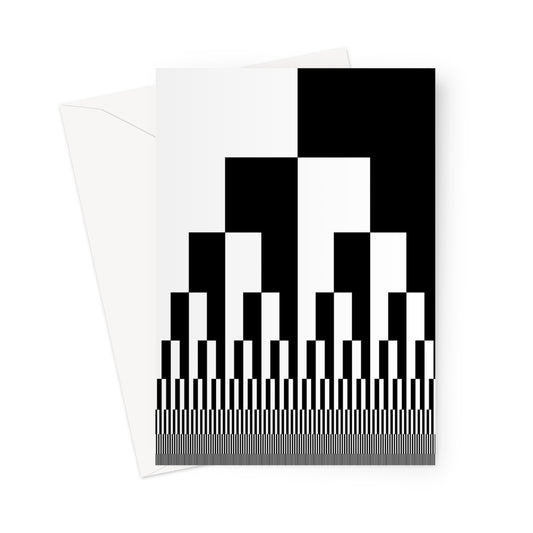 Binary Cascade Greeting Card