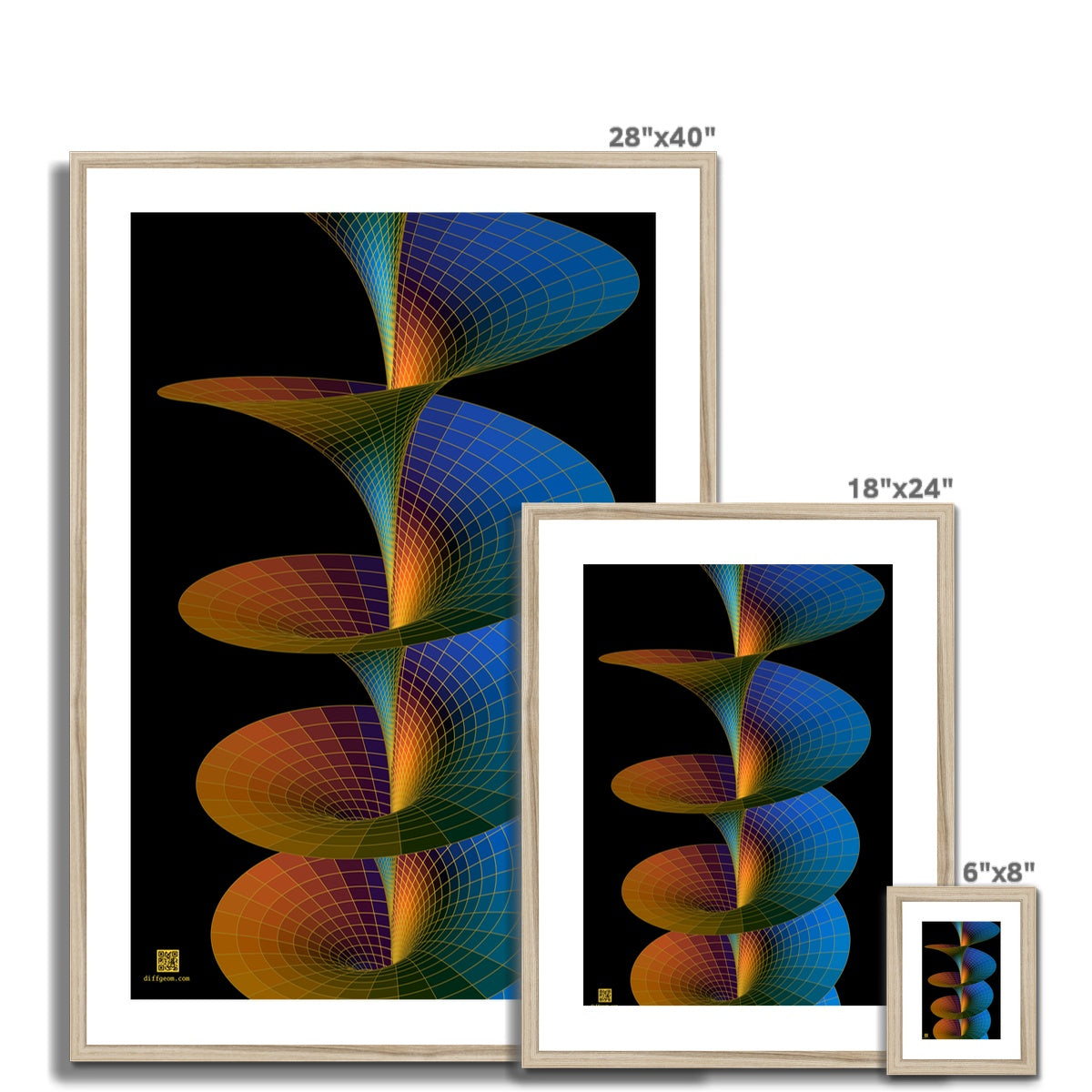 Riemann Surface of Log Framed & Mounted Print