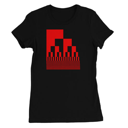 Binary Cascade, Red Women's Favourite T-Shirt