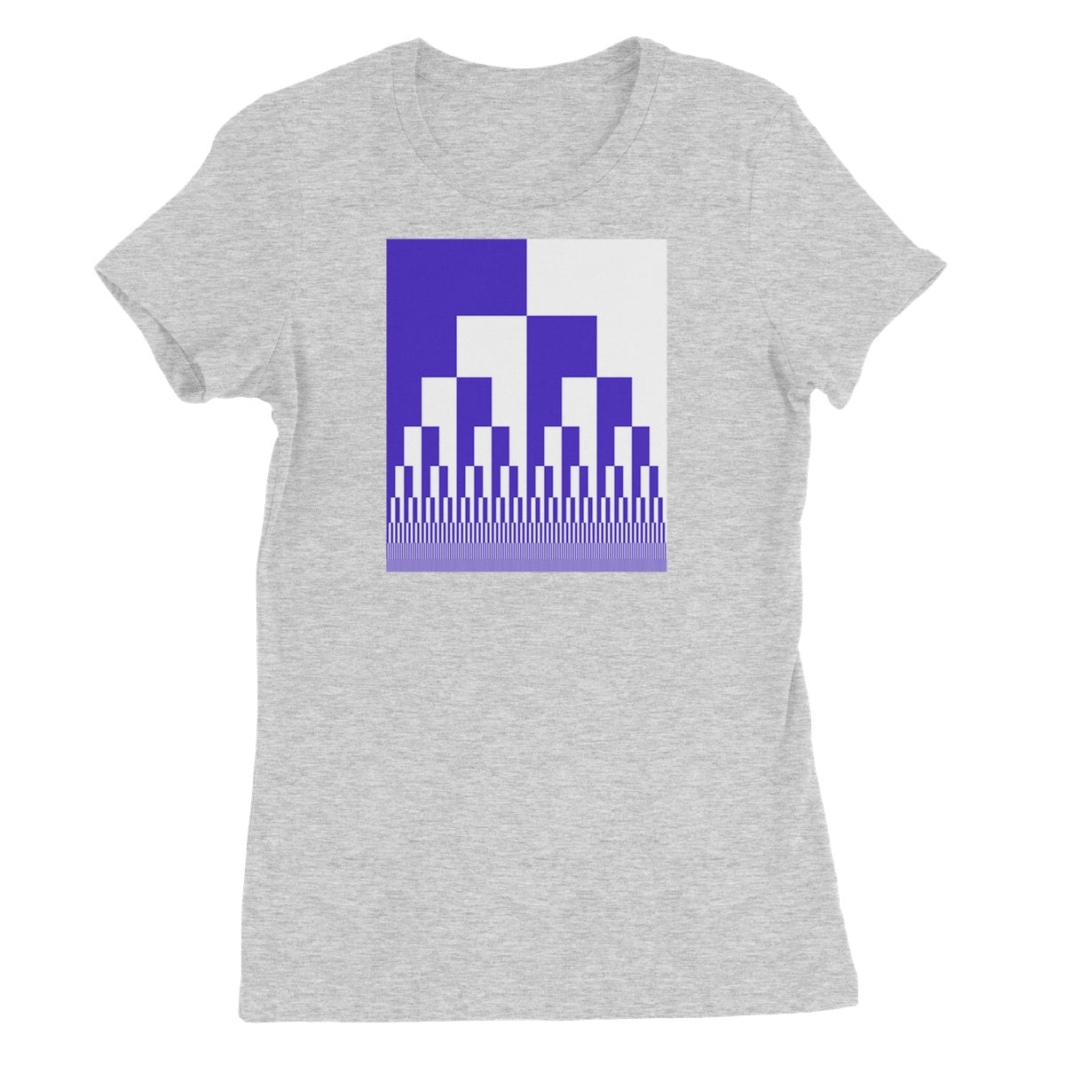 Binary Cascade, Blue and White Women's Favourite T-Shirt