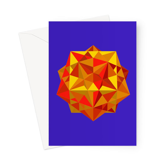 Five Cubes, Autumn Greeting Card