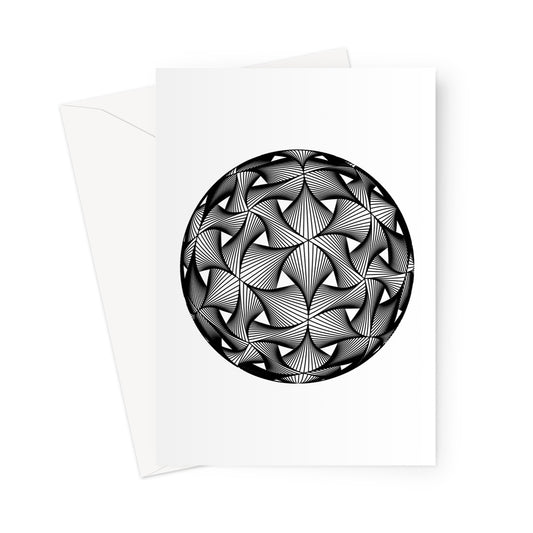 Diatom, Black Greeting Card