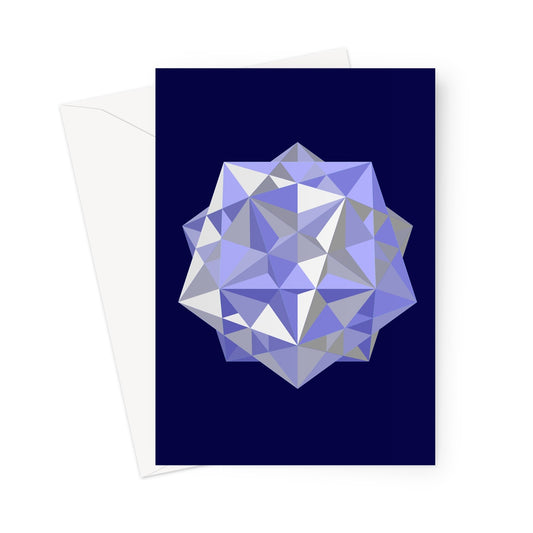Five Cubes, Winter Greeting Card