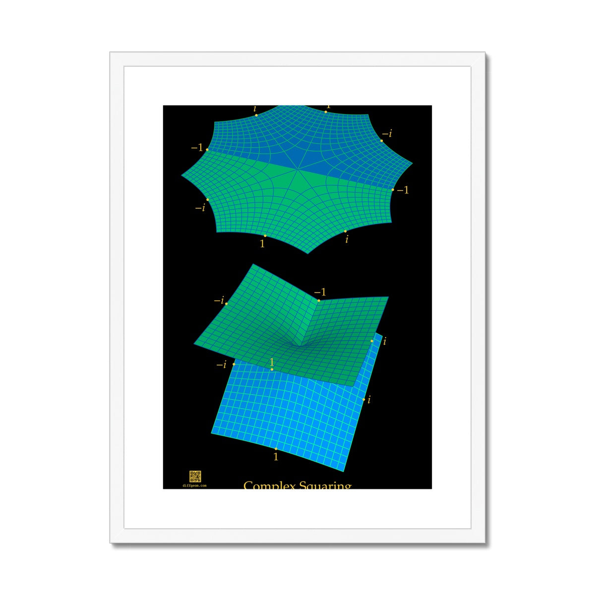Complex Squaring Framed & Mounted Print
