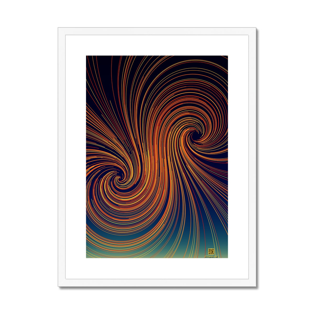 Polar Orbits, Dusk Framed & Mounted Print