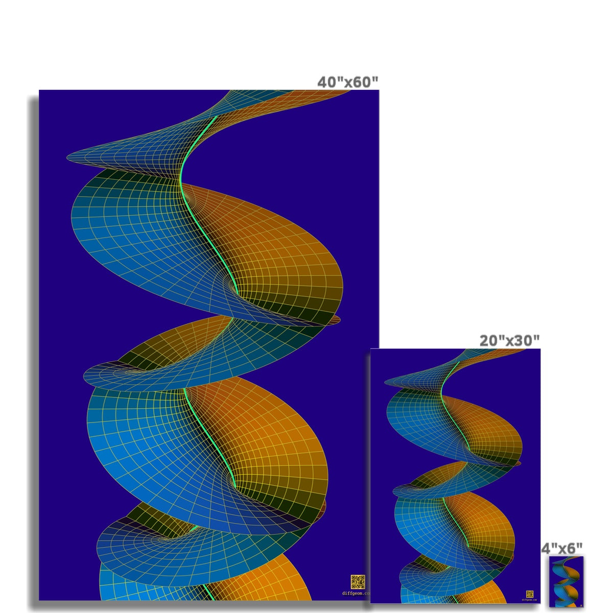 Riemann Surface of Arcsine Fine Art Print
