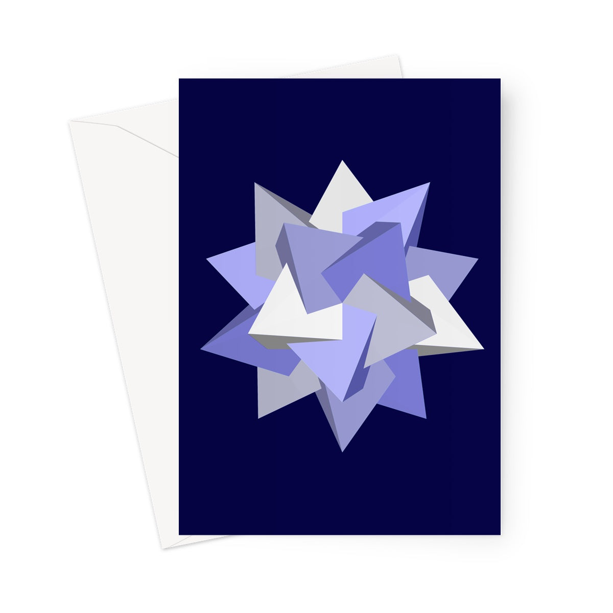 Five Tetrahedra, Winter Greeting Card