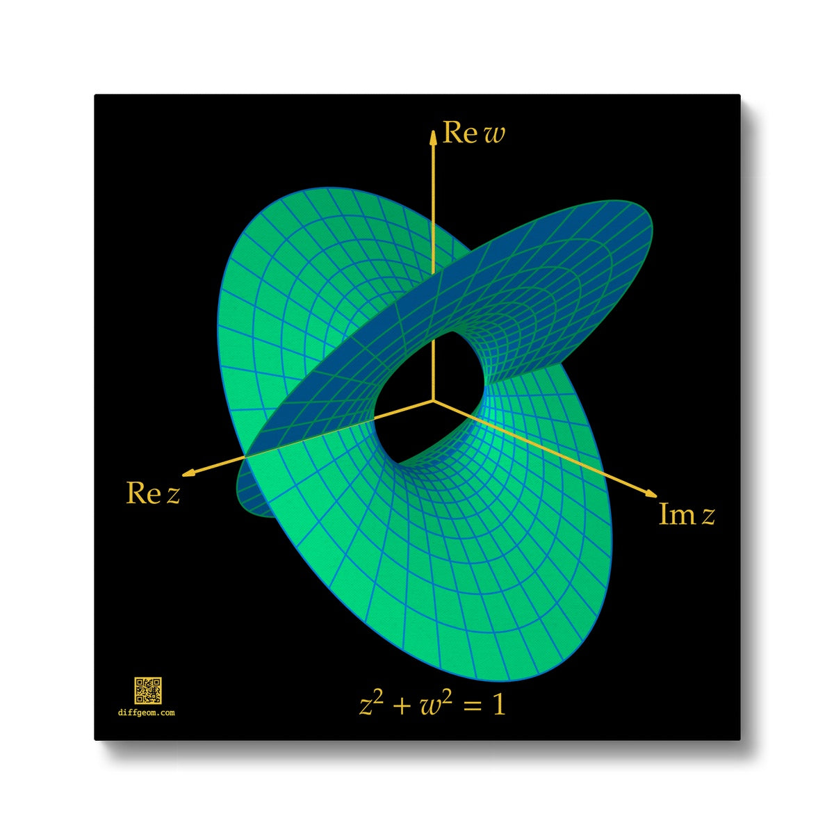 Complex Circle, 1 Slit Eco Canvas