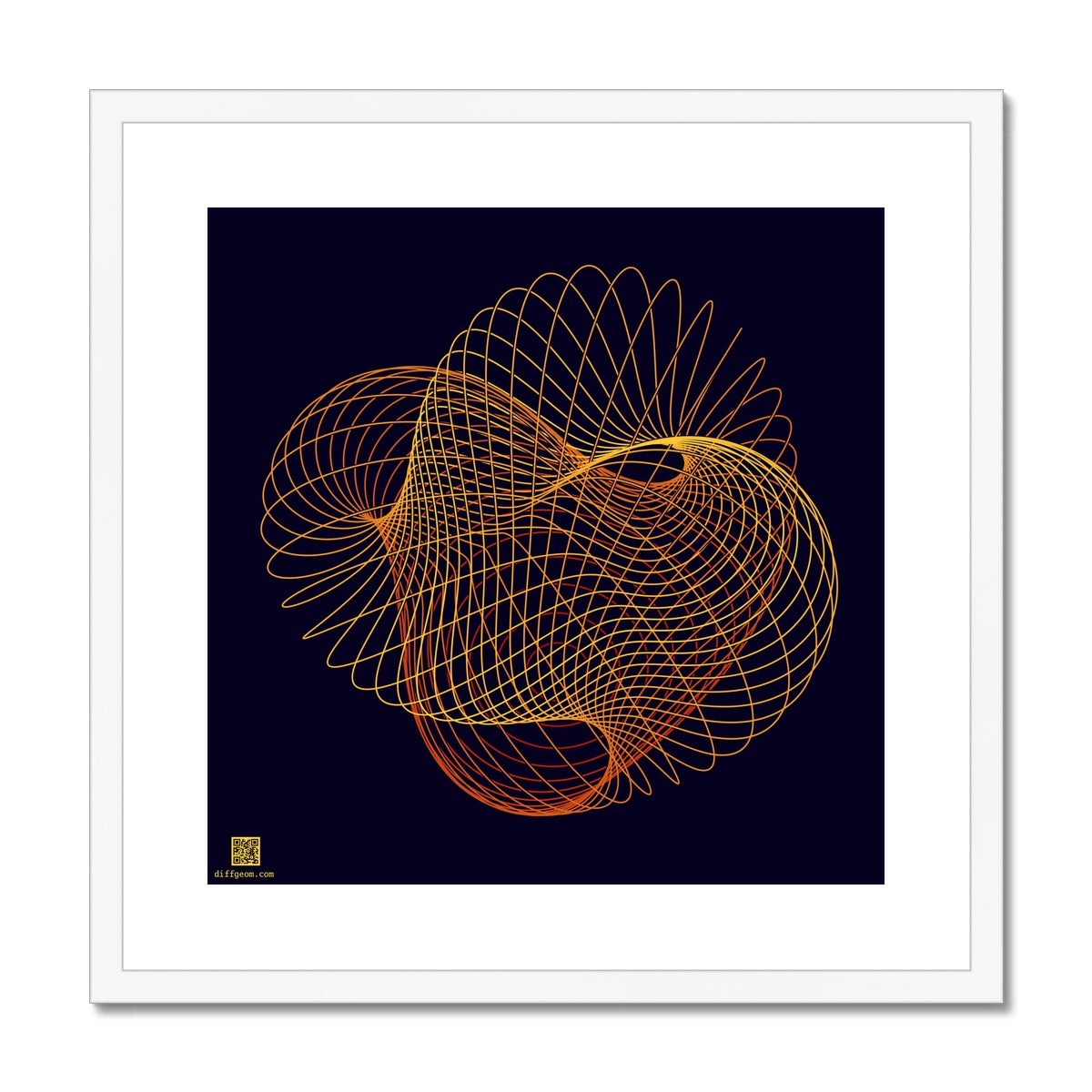 Projective Plane, Autumn Framed & Mounted Print